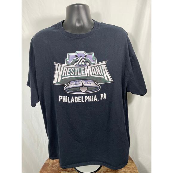 WWE WrestleMania XL Philadelphia Tee Size 2XL Black - Picture 1 of 6